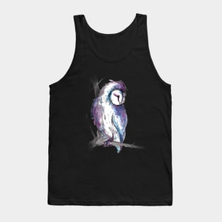 Fantasy Owl Watercolor Tank Top